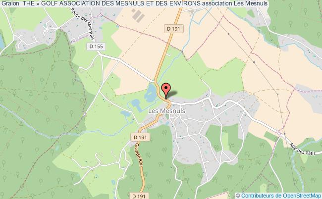  THE » GOLF ASSOCIATION DES MESNULS ET DES ENVIRONS