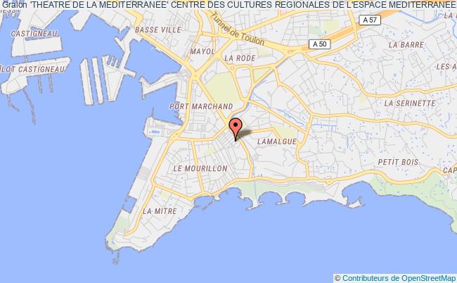 plan association 'theatre De La Mediterranee' Centre Des Cultures Regionales De L'espace Mediterraneen Toulon