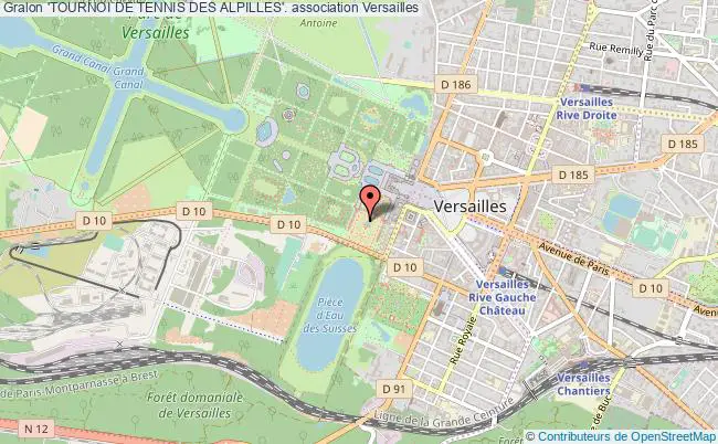 plan association 'tournoi De Tennis Des Alpilles'. Versailles