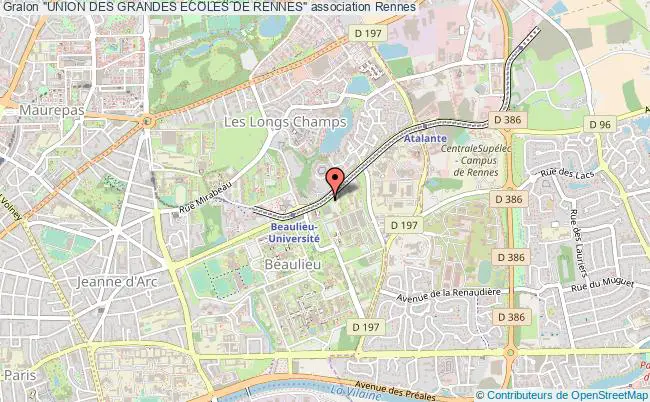 plan association "union Des Grandes Ecoles De Rennes" Rennes