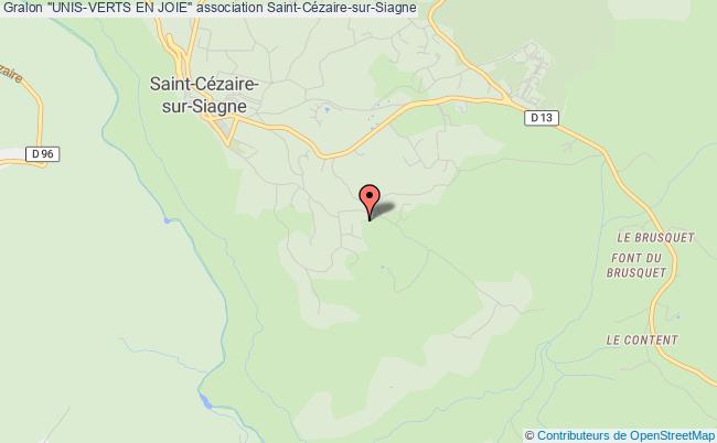 plan association "unis-verts En Joie" Saint-Cézaire-sur-Siagne
