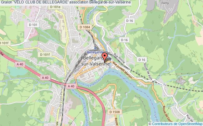 plan association 'velo Club De Bellegarde' Bellegarde-sur-Valserine
