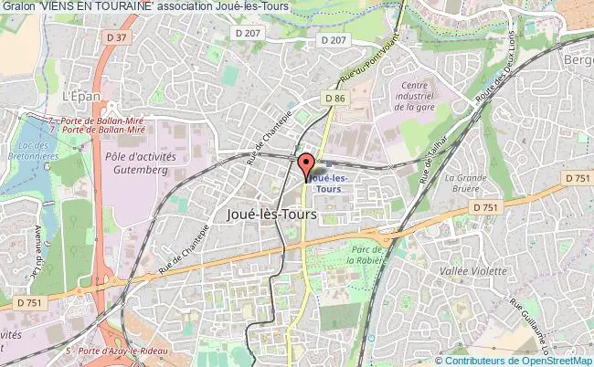 plan association 'viens En Touraine' Joué-lès-Tours