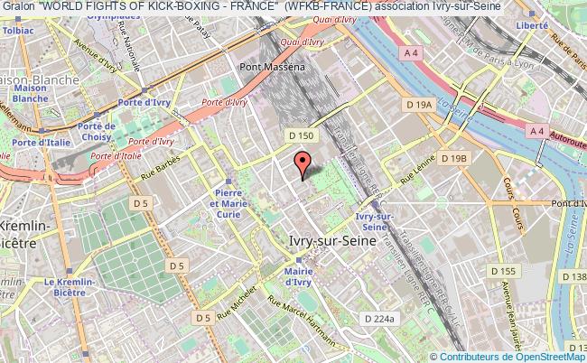 plan association "world Fights Of Kick-boxing - France"  (wfkb-france) Ivry-sur-Seine