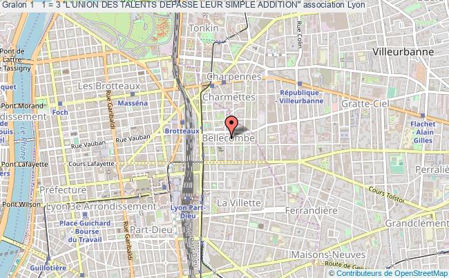 plan association 1 + 1 = 3 "l'union Des Talents Depasse Leur Simple Addition" Lyon