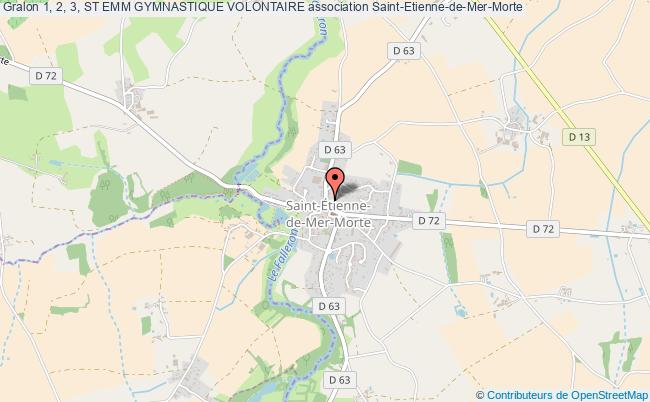 plan association 1, 2, 3, St Emm Gymnastique Volontaire Saint-Étienne-de-Mer-Morte