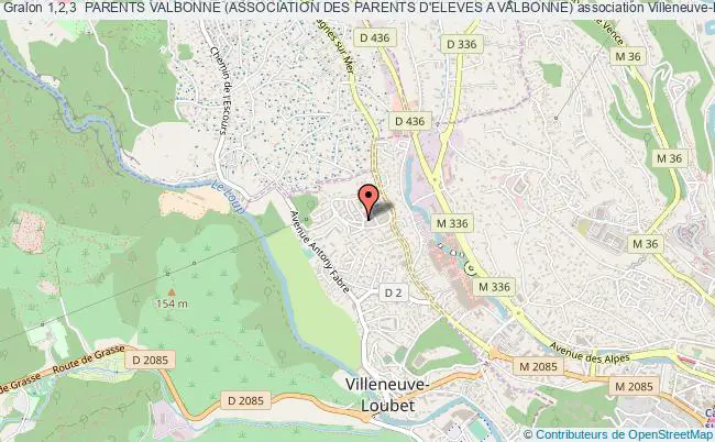 plan association 1,2,3  Parents Valbonne (association Des Parents D'eleves A Valbonne) Villeneuve-Loubet