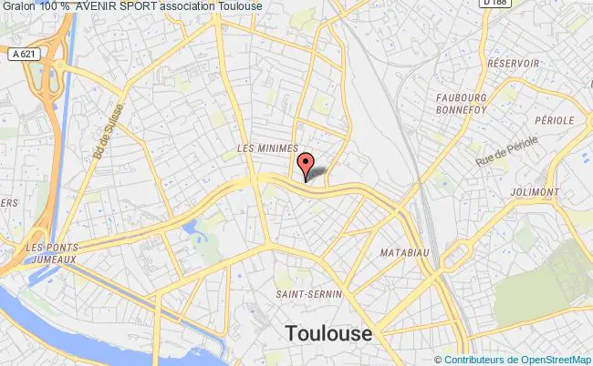 plan association 100 %  Avenir Sport Toulouse