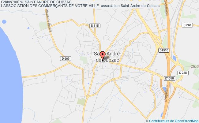 plan association 100 % Saint AndrÉ De Cubzac
L'association Des CommerÇants De Votre Ville. Saint-André-de-Cubzac