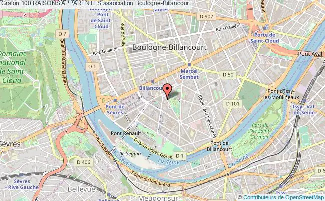 plan association 100 Raisons Apparentes Boulogne-Billancourt