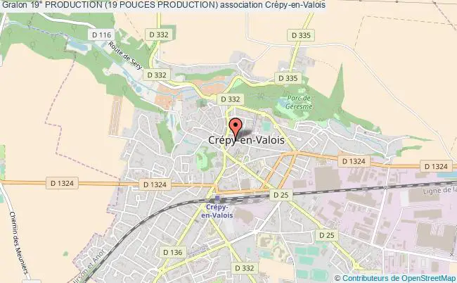 plan association 19'' Production (19 Pouces Production) Crépy-en-Valois