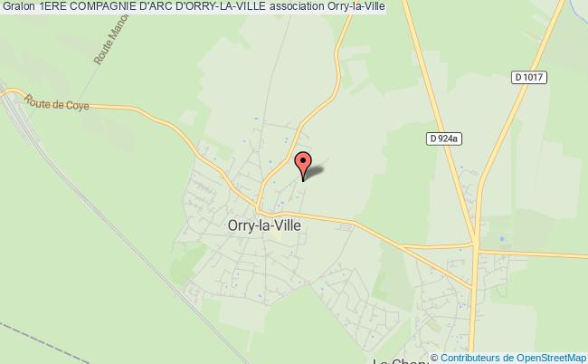 plan association 1ere Compagnie D'arc D'orry-la-ville Orry-la-Ville