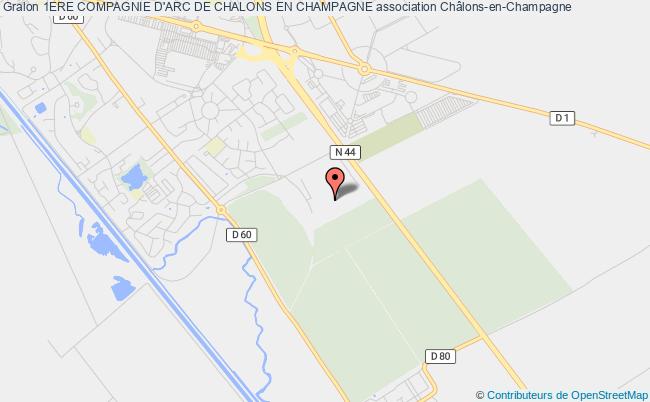 plan association 1ere Compagnie D'arc De Chalons En Champagne Châlons-en-Champagne