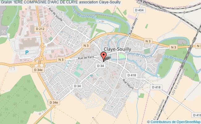 plan association 1ere Compagnie D'arc De Claye Claye-Souilly