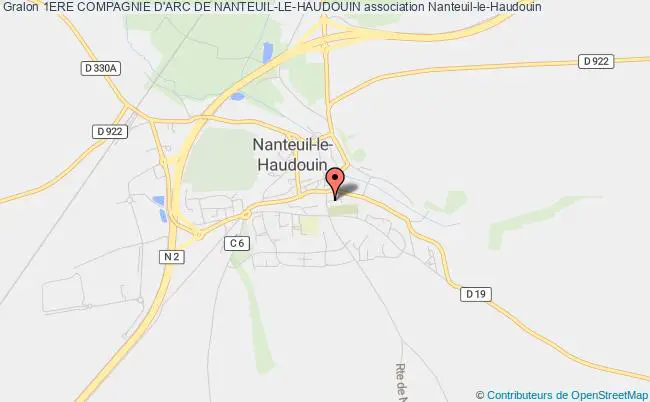 plan association 1ere Compagnie D'arc De Nanteuil-le-haudouin Nanteuil-le-Haudouin