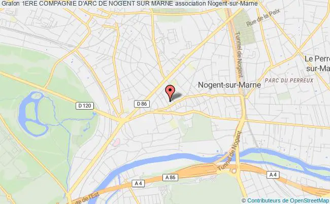 plan association 1ere Compagnie D'arc De Nogent Sur Marne Nogent-sur-Marne