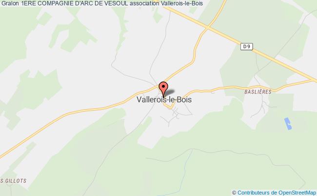 plan association 1ere Compagnie D'arc De Vesoul Vallerois-le-Bois