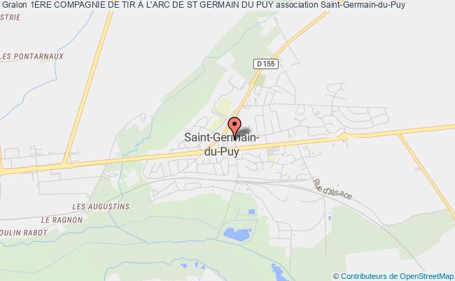 plan association 1Ère Compagnie De Tir À L'arc De St Germain Du Puy Saint-Germain-du-Puy