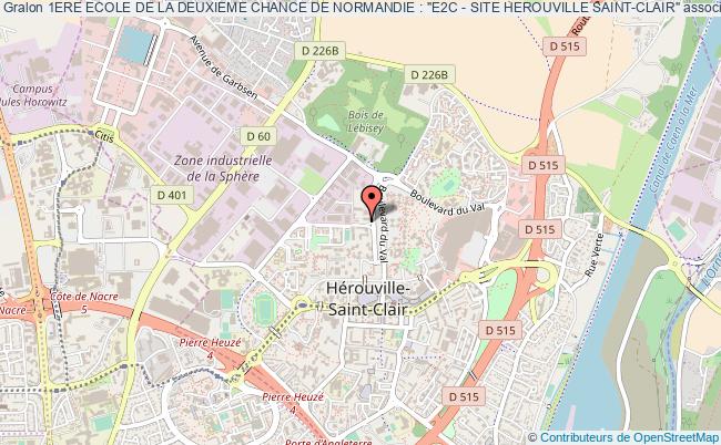 plan association 1ere Ecole De La Deuxieme Chance De Normandie : "e2c - Site Herouville Saint-clair" Hérouville-Saint-Clair