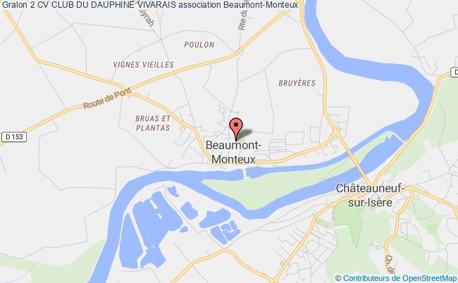 plan association 2 Cv Club Du Dauphine Vivarais Beaumont-Monteux
