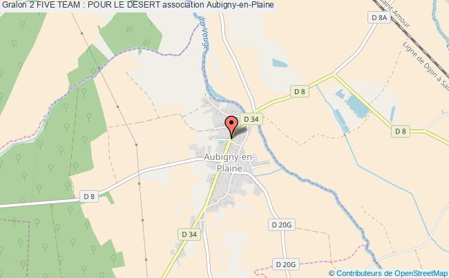 plan association 2 Five Team : Pour Le Desert Aubigny-en-Plaine