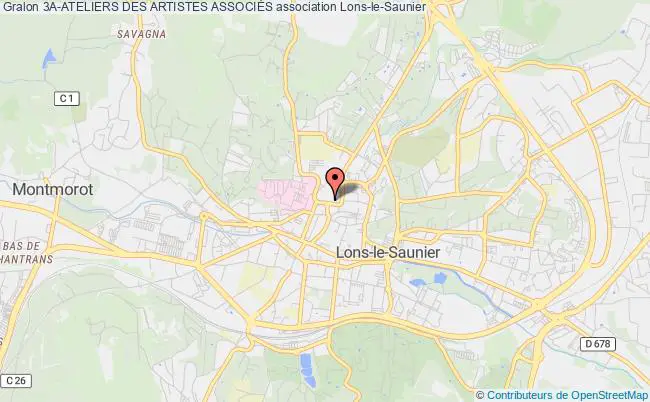 plan association 3a-ateliers Des Artistes AssociÉs Lons-le-Saunier