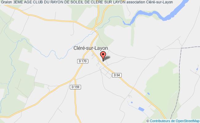 plan association 3eme Age Club Du Rayon De Soleil De Clere Sur Layon Cléré-sur-Layon