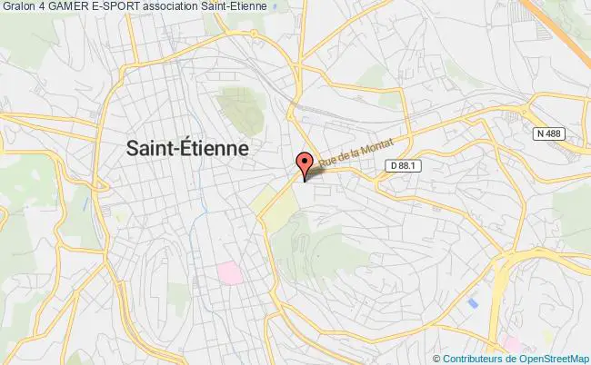 plan association 4 Gamer E-sport Saint-Étienne