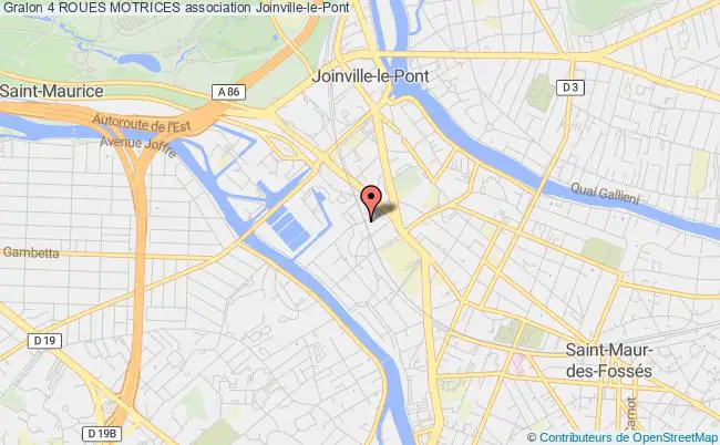 plan association 4 Roues Motrices Joinville-le-Pont