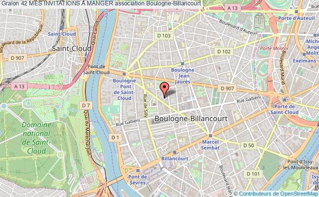 plan association 42 Mes Invitations A Manger Boulogne-Billancourt