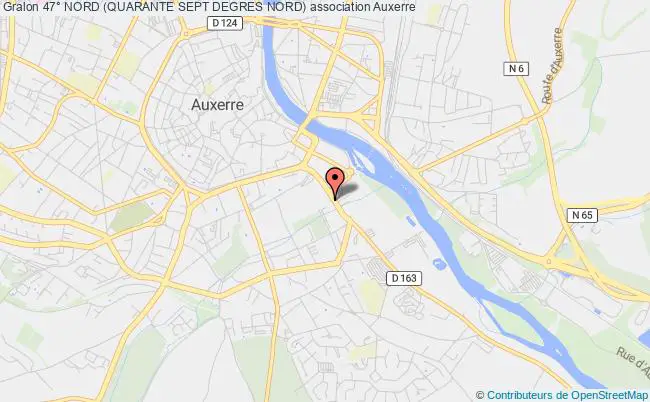 plan association 47° Nord (quarante Sept Degres Nord) Auxerre
