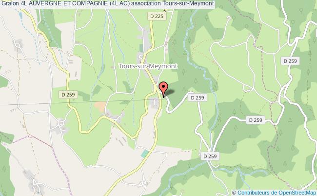 plan association 4l Auvergne Et Compagnie (4l Ac) Tours-sur-Meymont