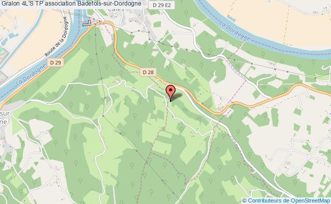 plan association 4l's Tp Badefols-sur-Dordogne