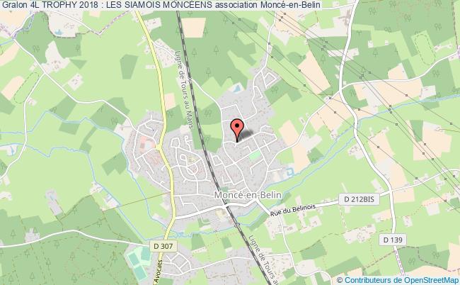 plan association 4l Trophy 2018 : Les Siamois MoncÉens Moncé-en-Belin