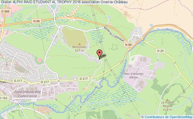 plan association 4lphi Raid Etudiant 4l Trophy 2016 Onet-le-Château