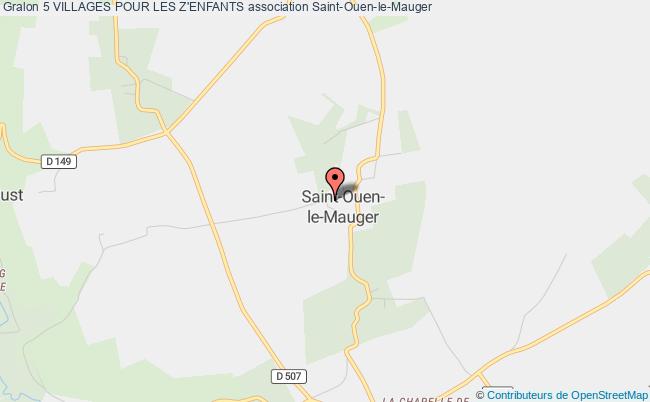 plan association 5 Villages Pour Les Z'enfants Saint-Ouen-le-Mauger