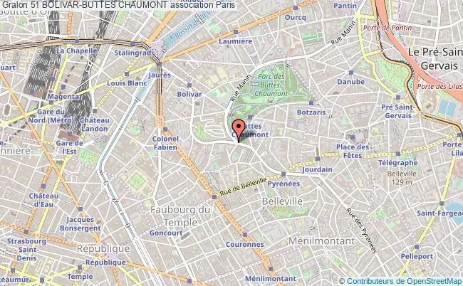 plan association 51 Bolivar-buttes Chaumont Paris
