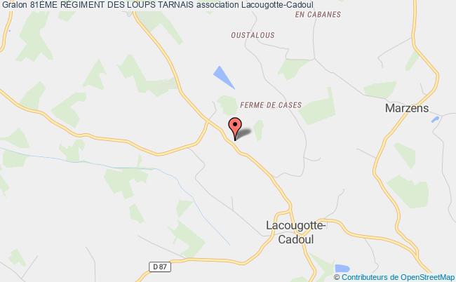 plan association 81Ème RÉgiment Des Loups Tarnais Lacougotte-Cadoul