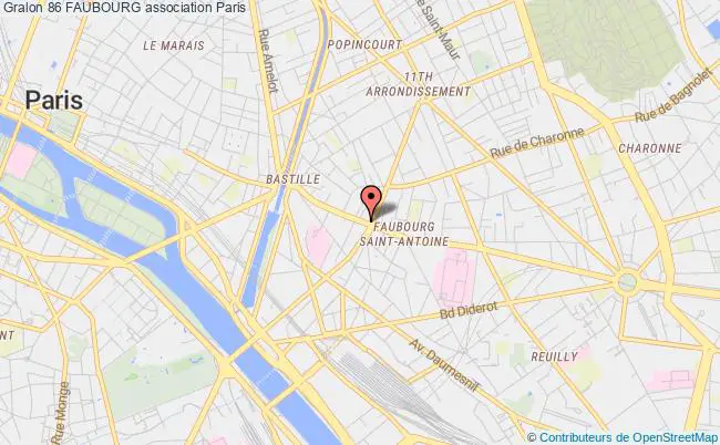 plan association 86 Faubourg Paris 12e