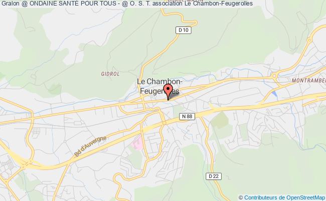 plan association @ Ondaine SantÉ Pour Tous - @ O. S. T. Le    Chambon-Feugerolles