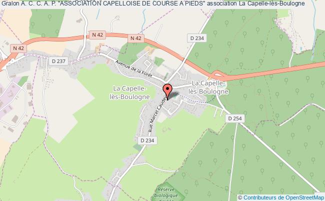 plan association A. C. C. A. P. "association Capelloise De Course A Pieds" La Capelle-lès-Boulogne