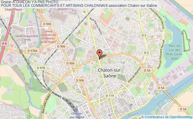 plan association A Chalon Y'a Pas Photo 
Pour Tous Les Commercants Et Artisans Chalonnais Chalon-sur-Saône
