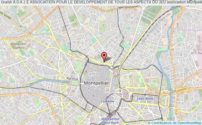 plan association A D A J E Association Pour Le Developpement De Tous Les Aspects Du Jeu Montpellier