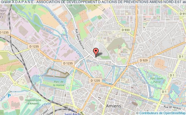 plan association A D A P A N E - Association De Developpement D Actions De Preventions Amiens Nord-est Amiens
