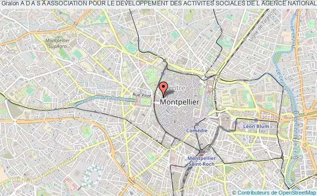 plan association A D A S A Association Pour Le Developpement Des Activites Sociales De L Agence Nationale Pour L Emploi Languedoc Roussillon Montpellier