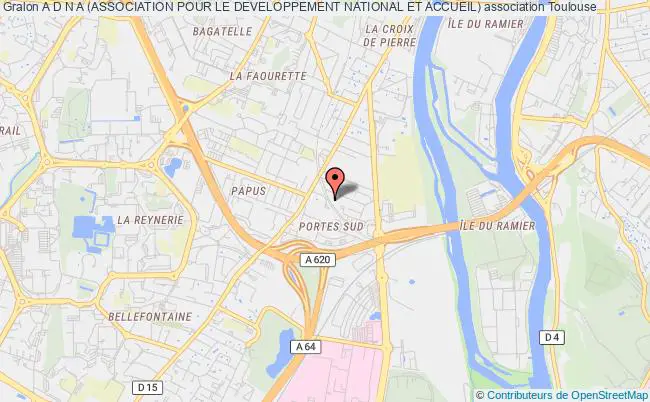 plan association A D N A (association Pour Le Developpement National Et Accueil) Toulouse