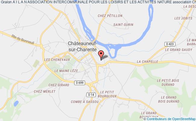 plan association A I L A N Association Intercommunale Pour Les Loisirs Et Les Activites Nature Châteauneuf-sur-Charente