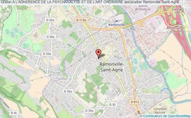plan association A L'adherence De La Psychanalyse Et De L'art Ordinaire Ramonville-Saint-Agne