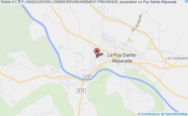 plan association A L E P ( Association Loisirs Environnement Provence) Le Puy-Sainte-Réparade