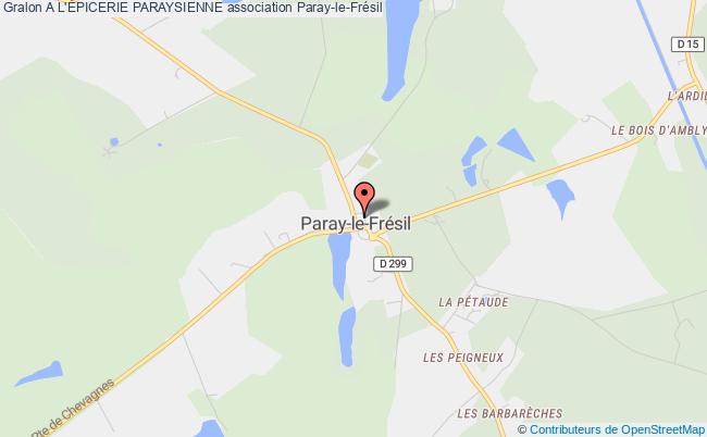 plan association A L'Épicerie Paraysienne Paray-le-Frésil